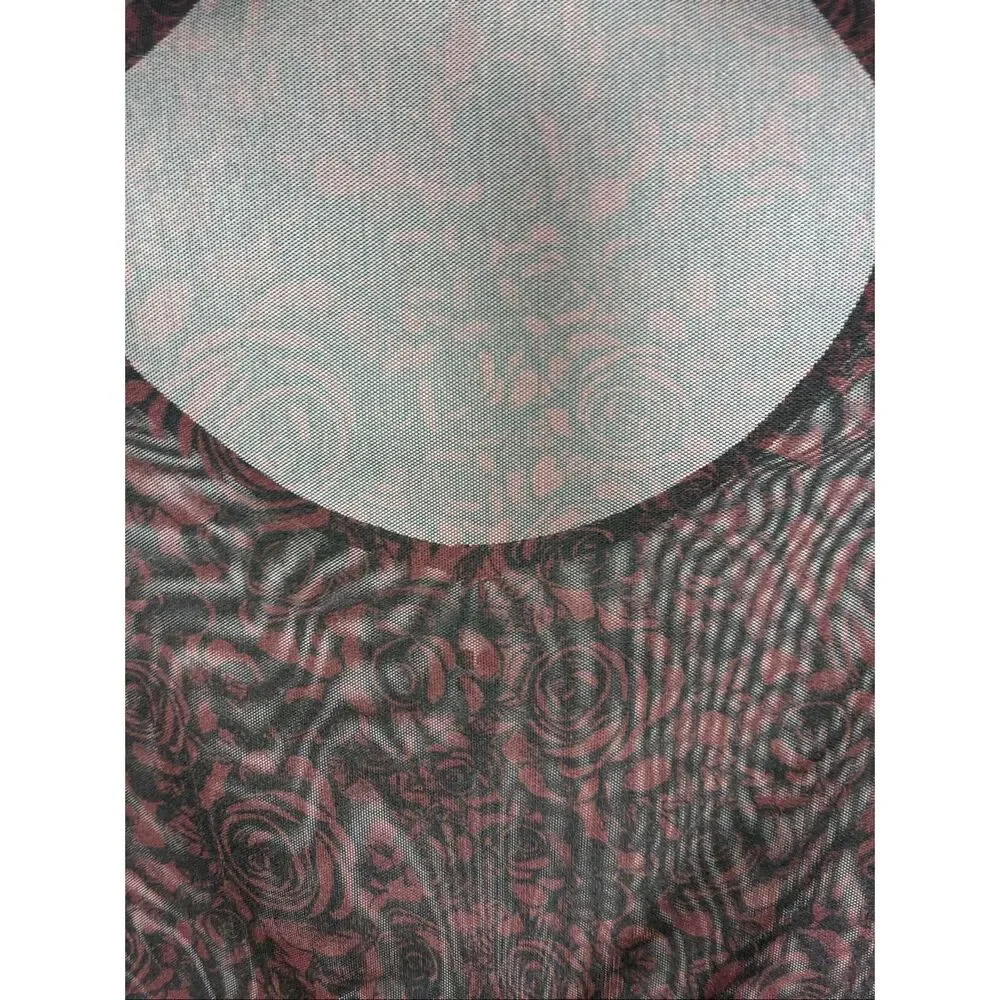 Sweaty Betty Long Sleeve Cropped Sheer Mesh Top in Floral Size XS - Picture 2 of 8